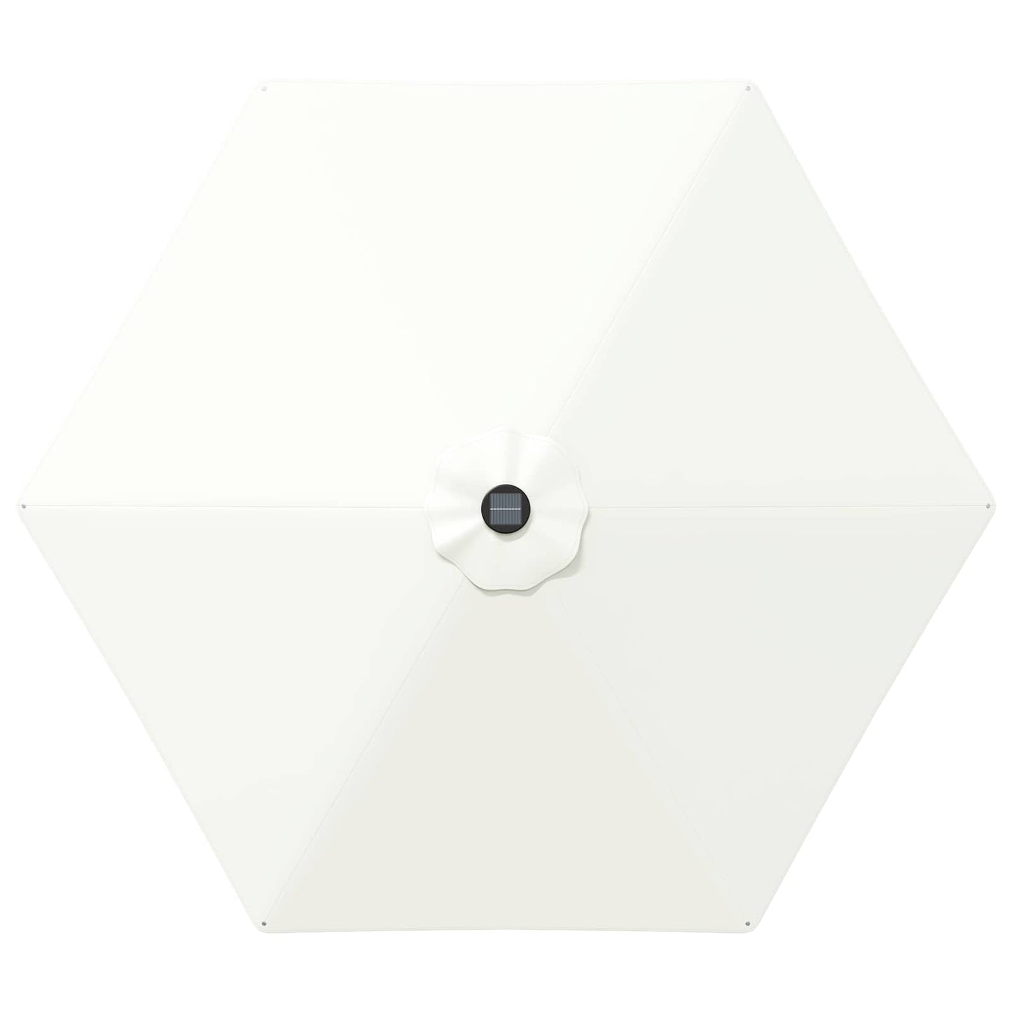 Garden Parasol with LED Lights and Base 270 x 270 cm Polyester