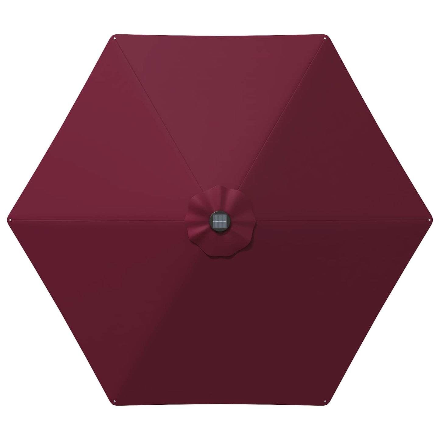Garden Parasol with LED Lights and Base 270 x 270 cm Polyester