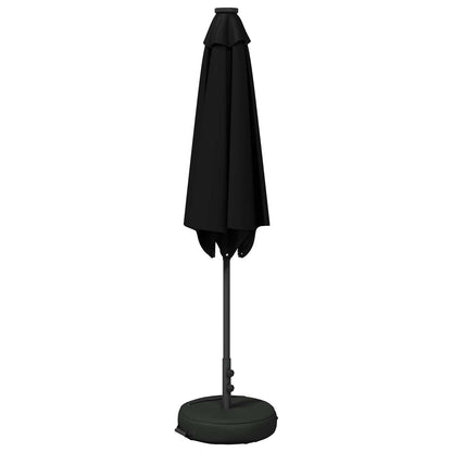 Garden Parasol with LED Lights and Base 270 x 270 cm Polyester