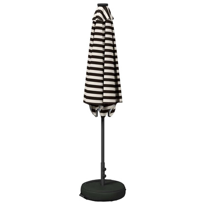 Garden Parasol with LED Lights and Base 270 x 270 cm Polyester