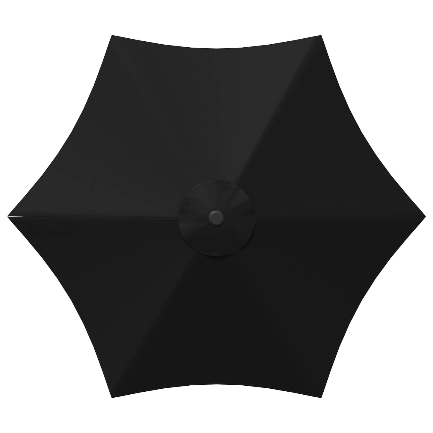 Garden Parasol with LED Lights and Base 300 x 300 cm Polyester