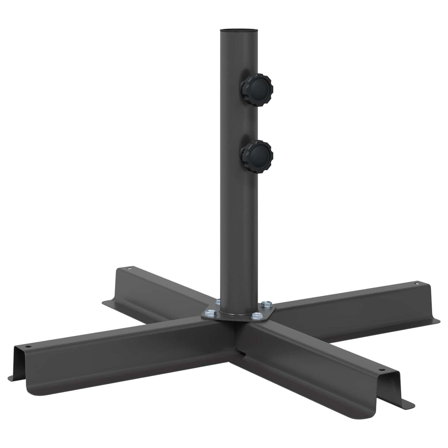 Patio Umbrella Base 60 x 60 cm Steel Black