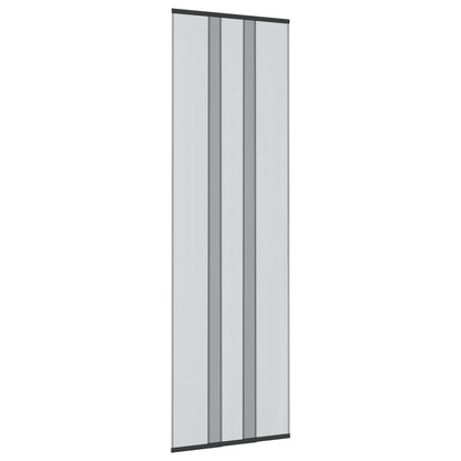 Insect Door Screen with Mesh Curtain Black 70 x 220 cm