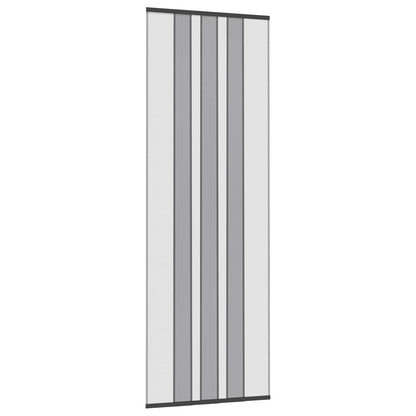 Insect Door Screen with Mesh Curtain Black 80 x 220 cm