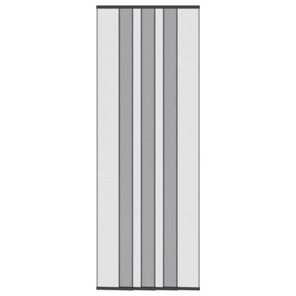 Insect Door Screen with Mesh Curtain Black 80 x 220 cm