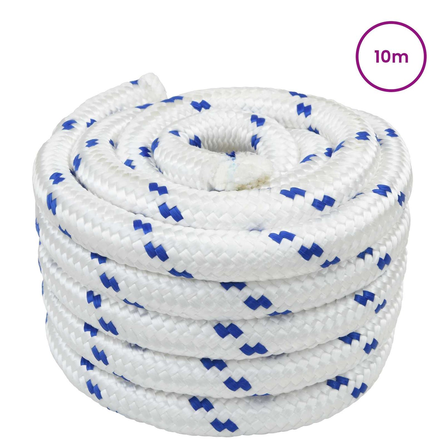 Boat Rope 10 m 5 White and Blue PP