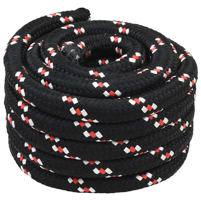 Boat Rope 10 m 3 Black and Red PP
