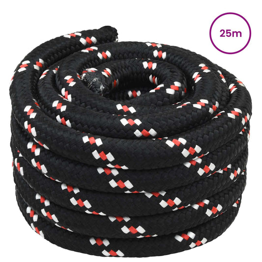 Boat Rope 3 mm 25 m Black and Red PP