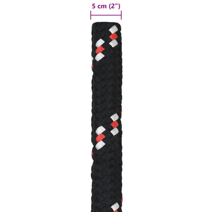 Boat Rope 10 m 5 Black and Red PP