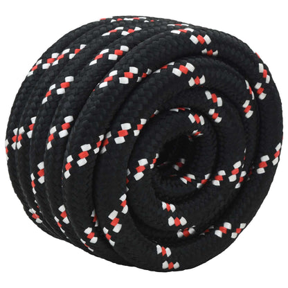 Boat Rope 25 m 5 Black and Red PP
