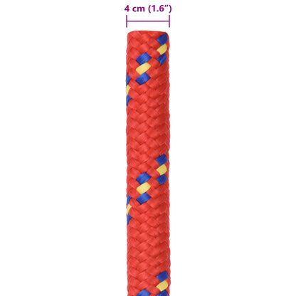 Boat Rope 25 m 4 Red PP