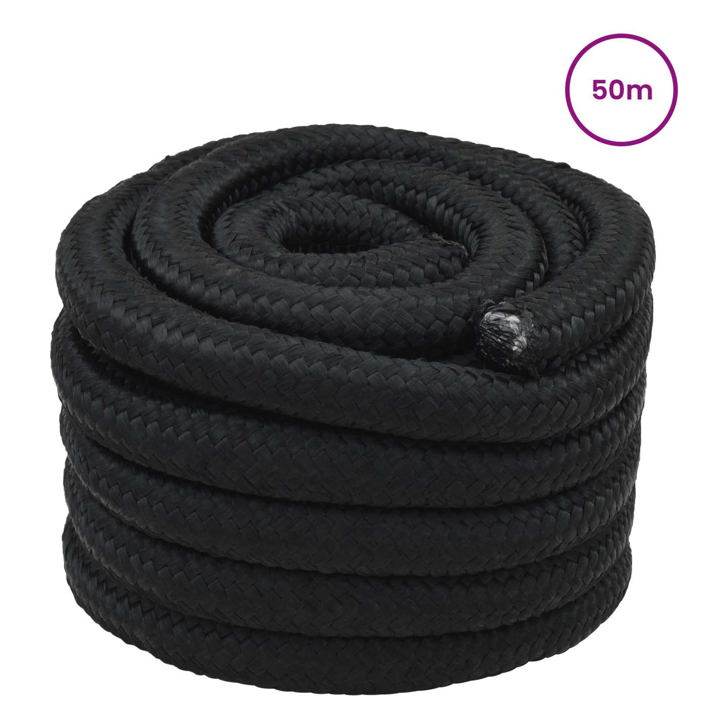Boat Rope 50 m 3 Black PP