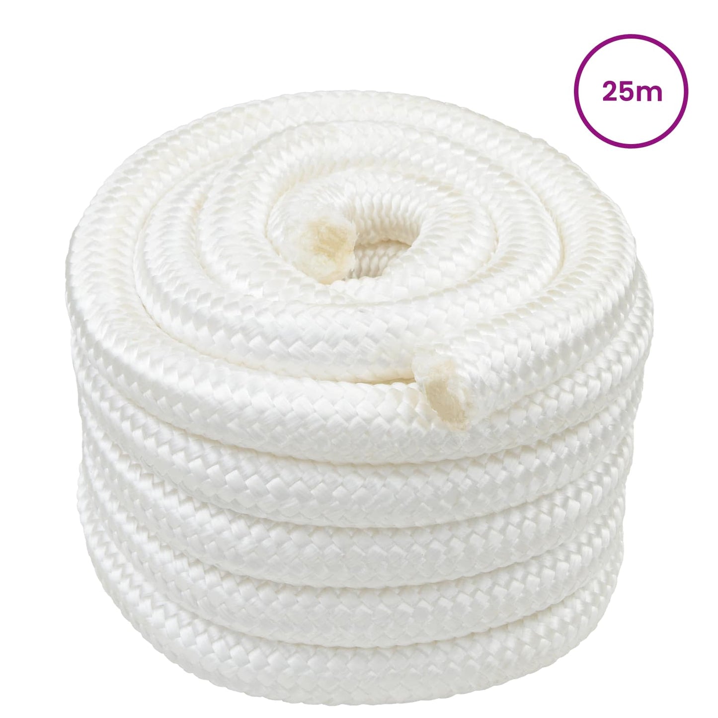 Boat Rope 25 m 3 Full White PP
