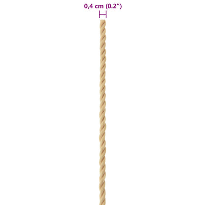 Boat Rope 0.4 mm 100 m Natural