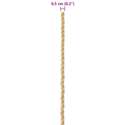 Boat Rope 0.5 mm 100 m Natural