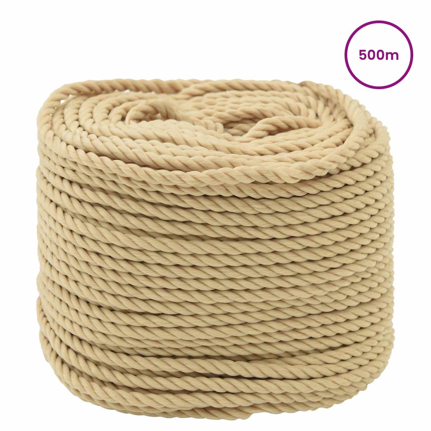 Boat Rope 500 m 0.6 Natural PP