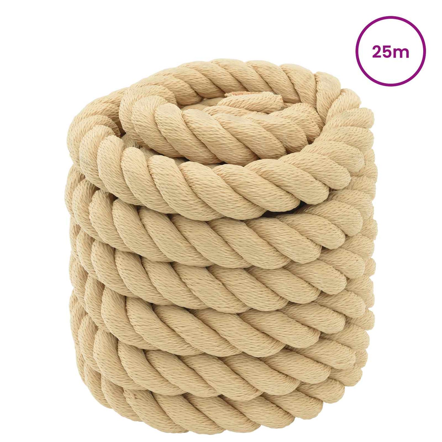 Boat Rope 25 m 5 Natural PP