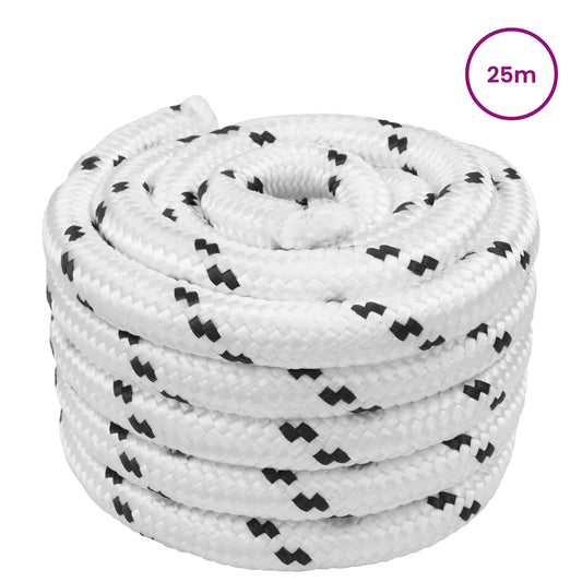 Boat Rope 2.5 mm 25 m White Polyester
