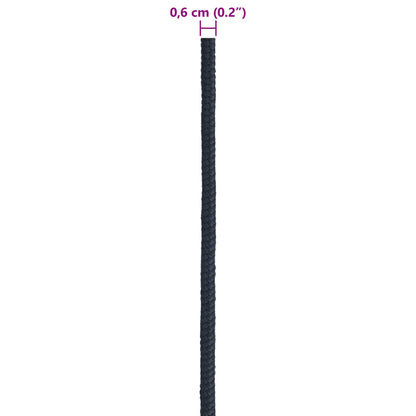 Boat Rope 0.6 mm 25 m Royal Blue Polyester