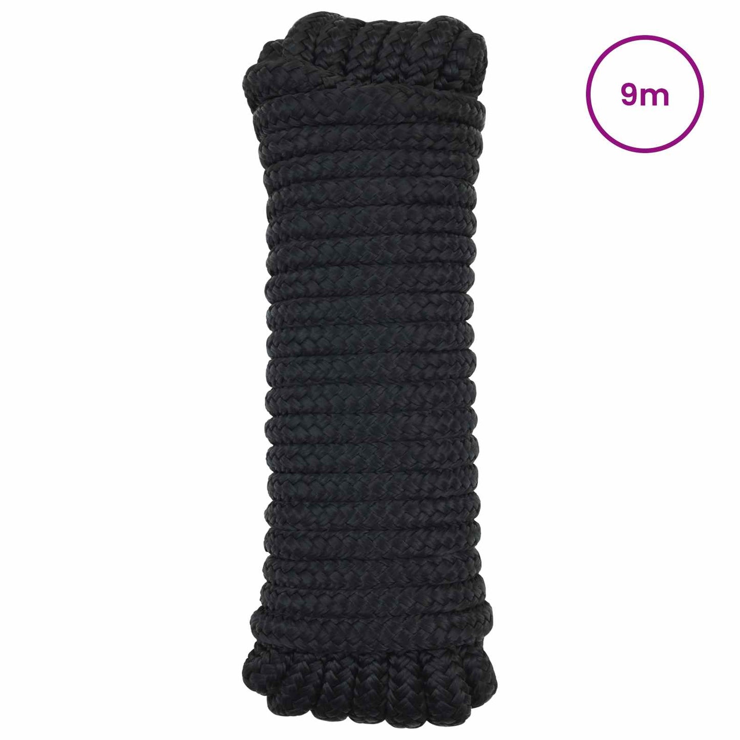 Boat Rope 9 m 1.4 Black Polyester