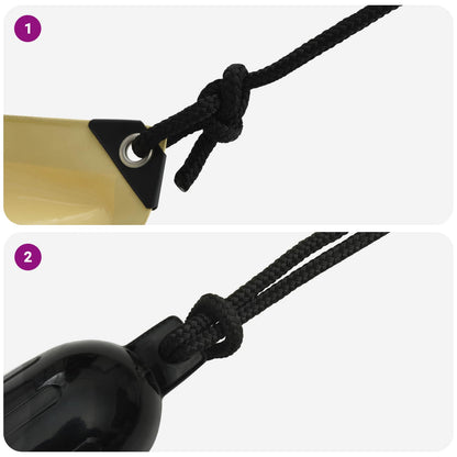 Boat Rope 12 m 2 Black Polyester