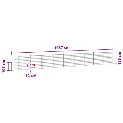 Fence Panel 10 pcs WPC and Aluminium Black