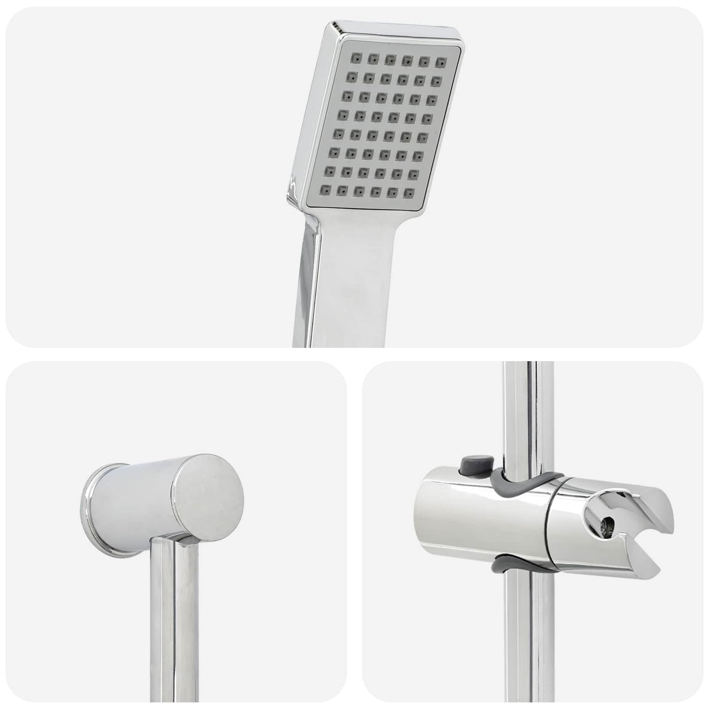 Shower System Set Height Adjustable steel