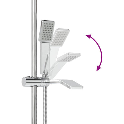 Shower System Set Height Adjustable steel