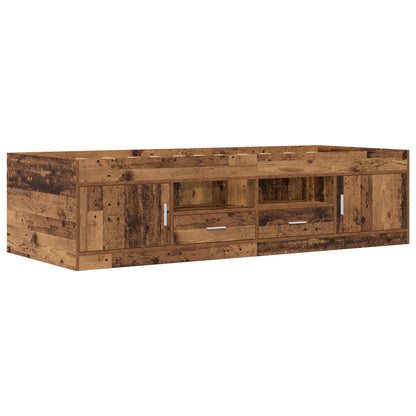 Bed Frame with Storage Old Wood 80 x 200 cm Engineered Wood