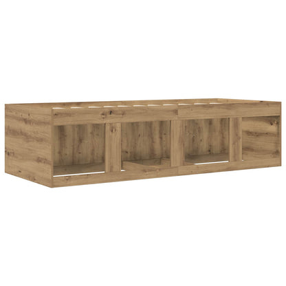 Bed Frame with Storage Artisian Oak 80 x 200 cm Engineered Wood