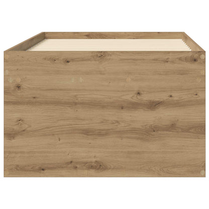 Bed Frame with Storage Artisian Oak 80 x 200 cm Engineered Wood