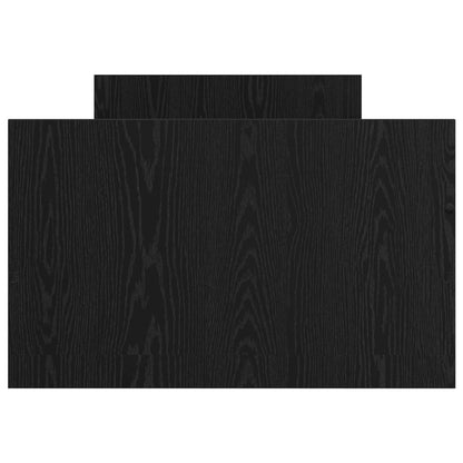 Bed Frame with Storage Black Oak 80 x 200 cm Engineered Wood