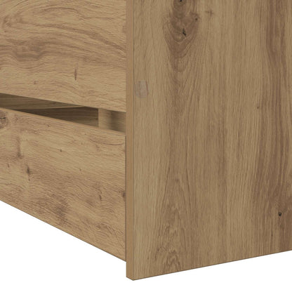 Bed Frame with Storage Artisian Oak 80 x 200 cm Engineered Wood