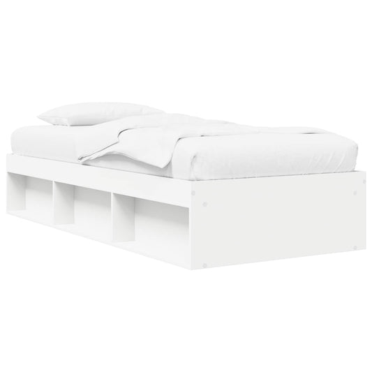 Bed Frame with Storage White 80 x 200 cm Engineered Wood