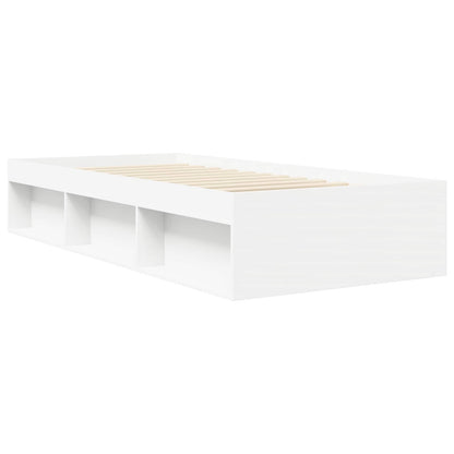 Bed Frame with Storage White 80 x 200 cm Engineered Wood