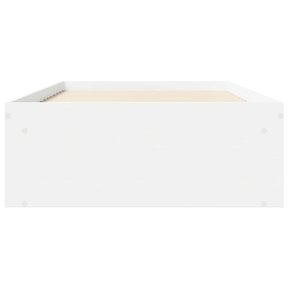 Bed Frame with Storage White 80 x 200 cm Engineered Wood