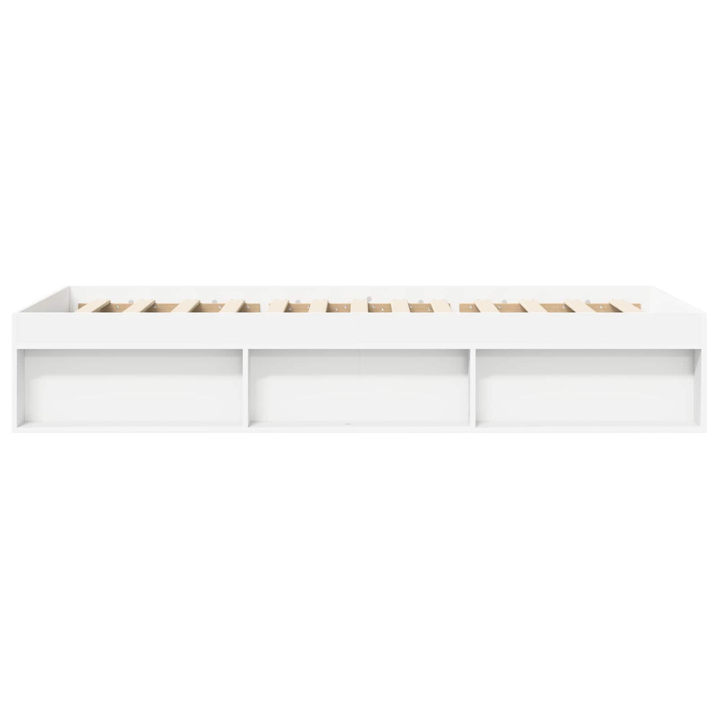 Bed Frame with Storage White 80 x 200 cm Engineered Wood