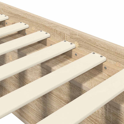 Bed Frame with Storage Sonoma Oak 80 x 200 cm Engineered Wood