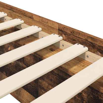 Bed Frame with Storage Old Wood 80 x 200 cm Engineered Wood