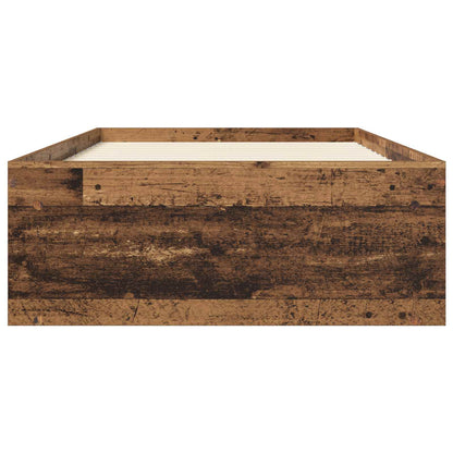 Bed Frame with Storage Old Wood 80 x 200 cm Engineered Wood
