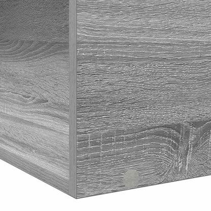 Bed Frame with Storage Grey Sonoma 80 x 200 cm Engineered Wood