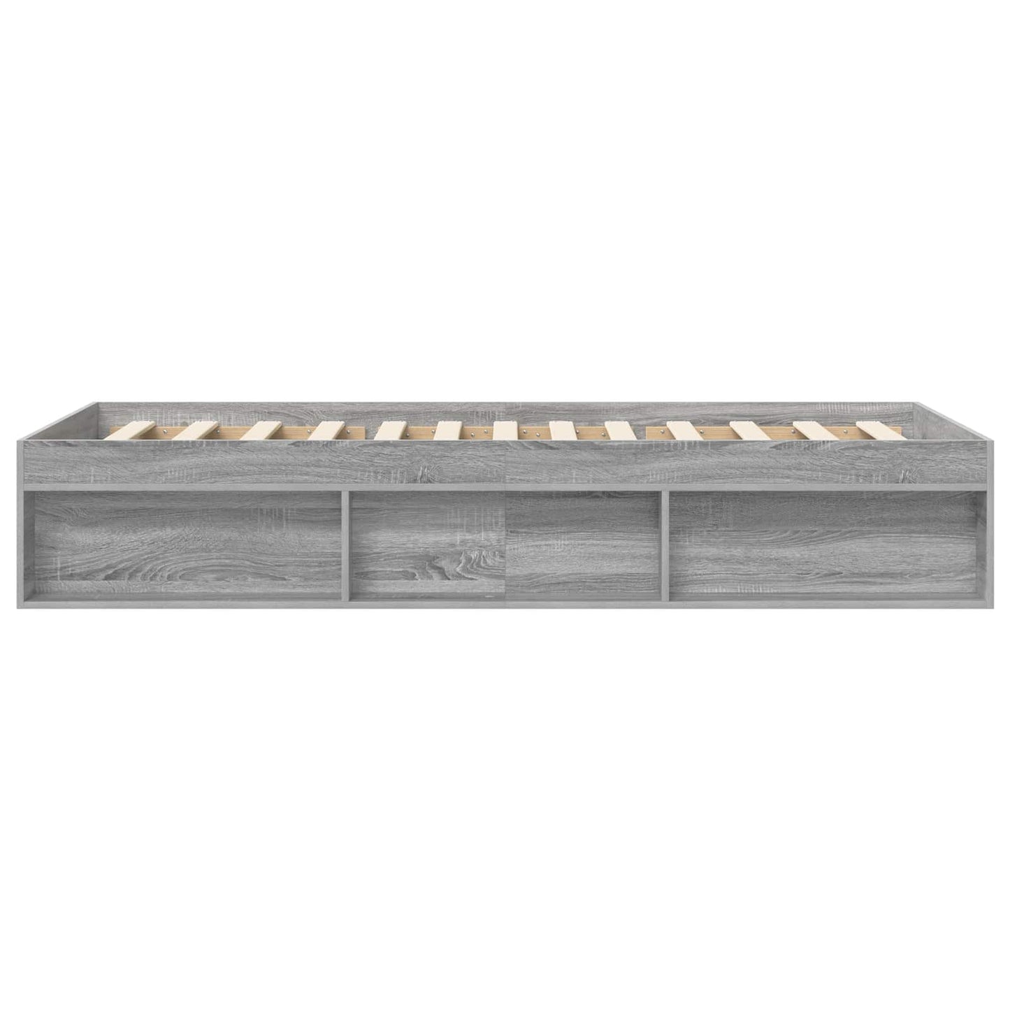 Bed Frame with Storage Grey Sonoma 80 x 200 cm Engineered Wood