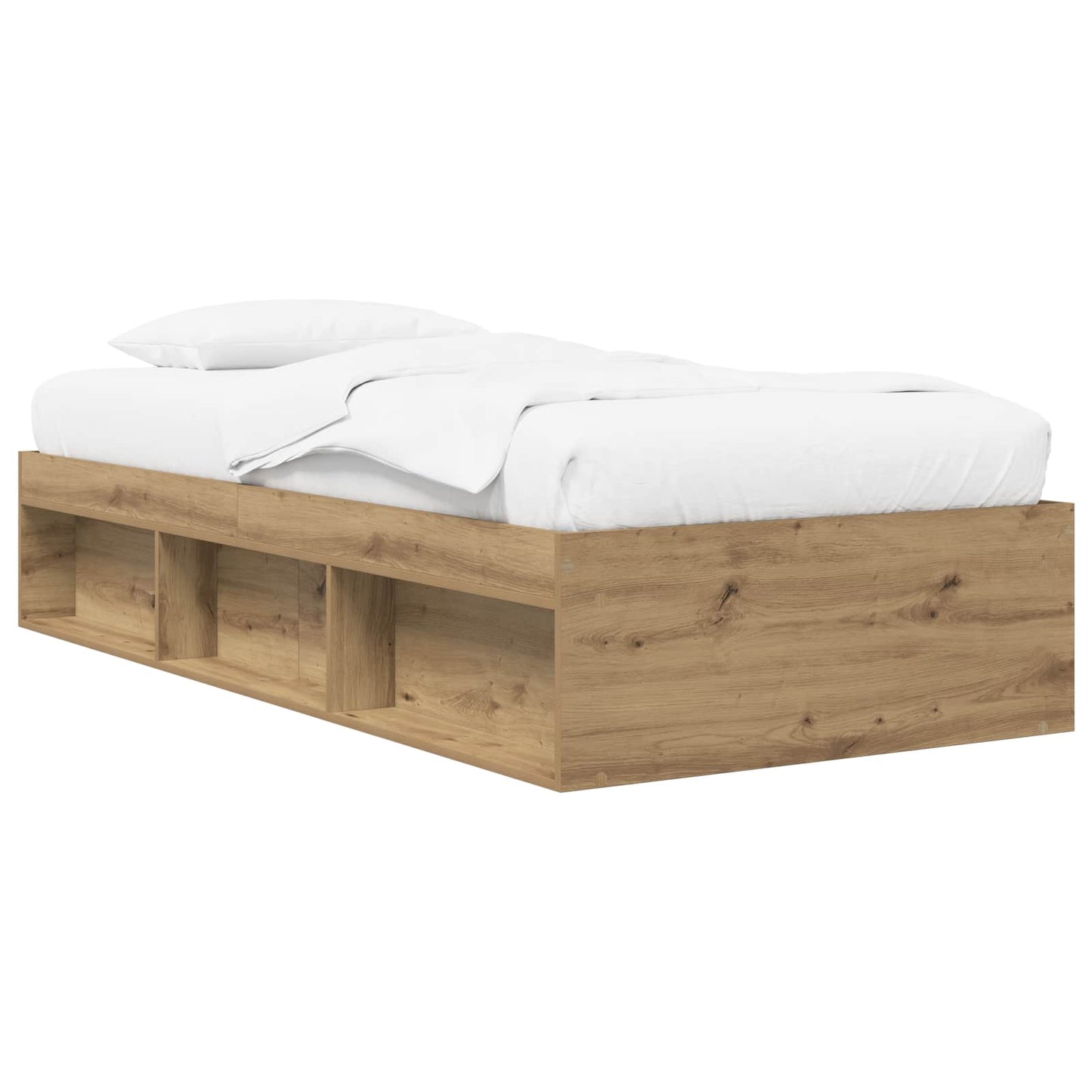 Bed Frame with Storage Artisian Oak 80 x 200 cm Engineered Wood