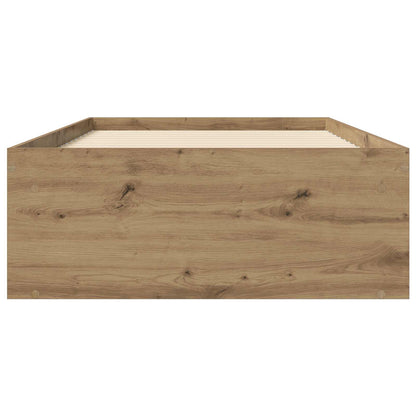 Bed Frame with Storage Artisian Oak 80 x 200 cm Engineered Wood