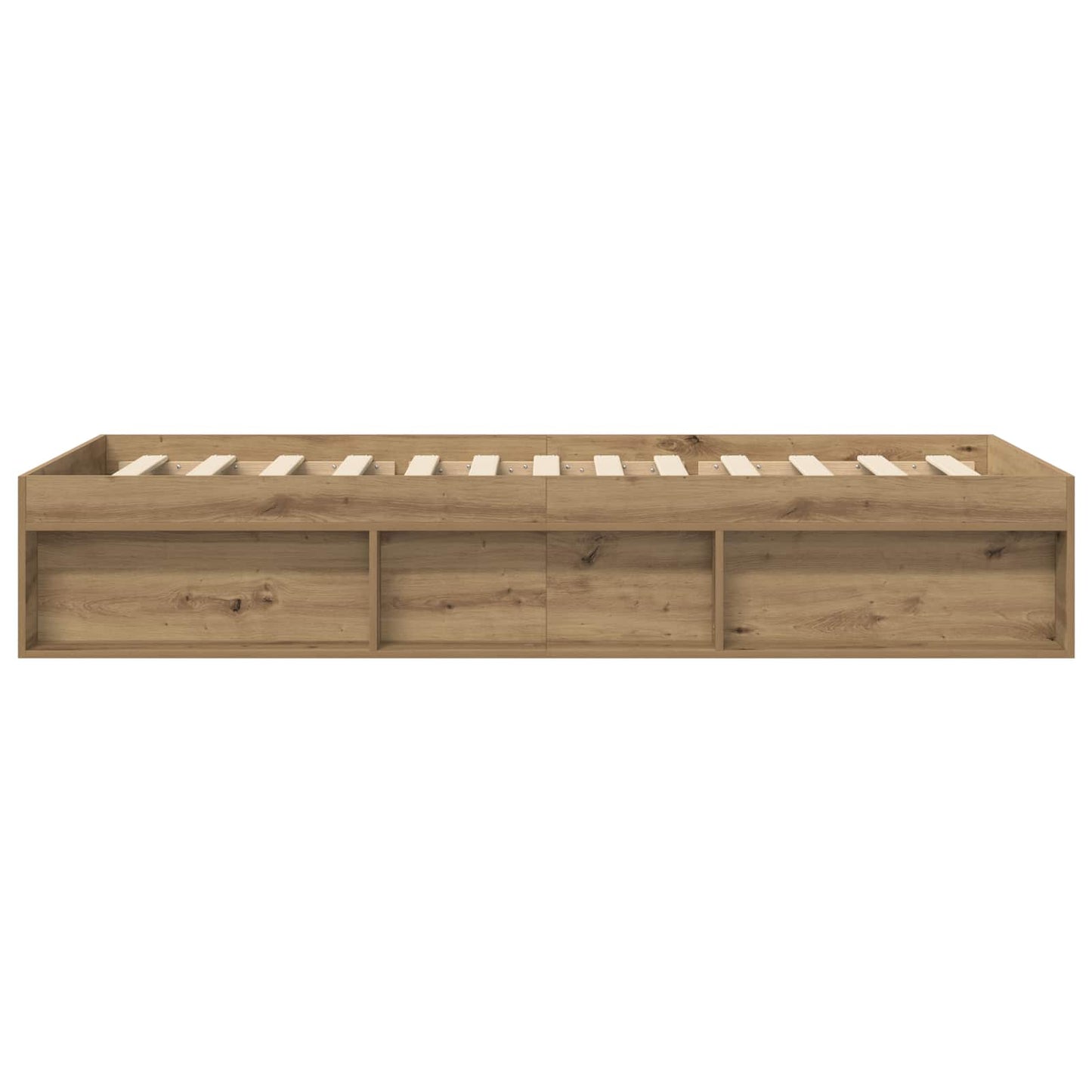 Bed Frame with Storage Artisian Oak 80 x 200 cm Engineered Wood