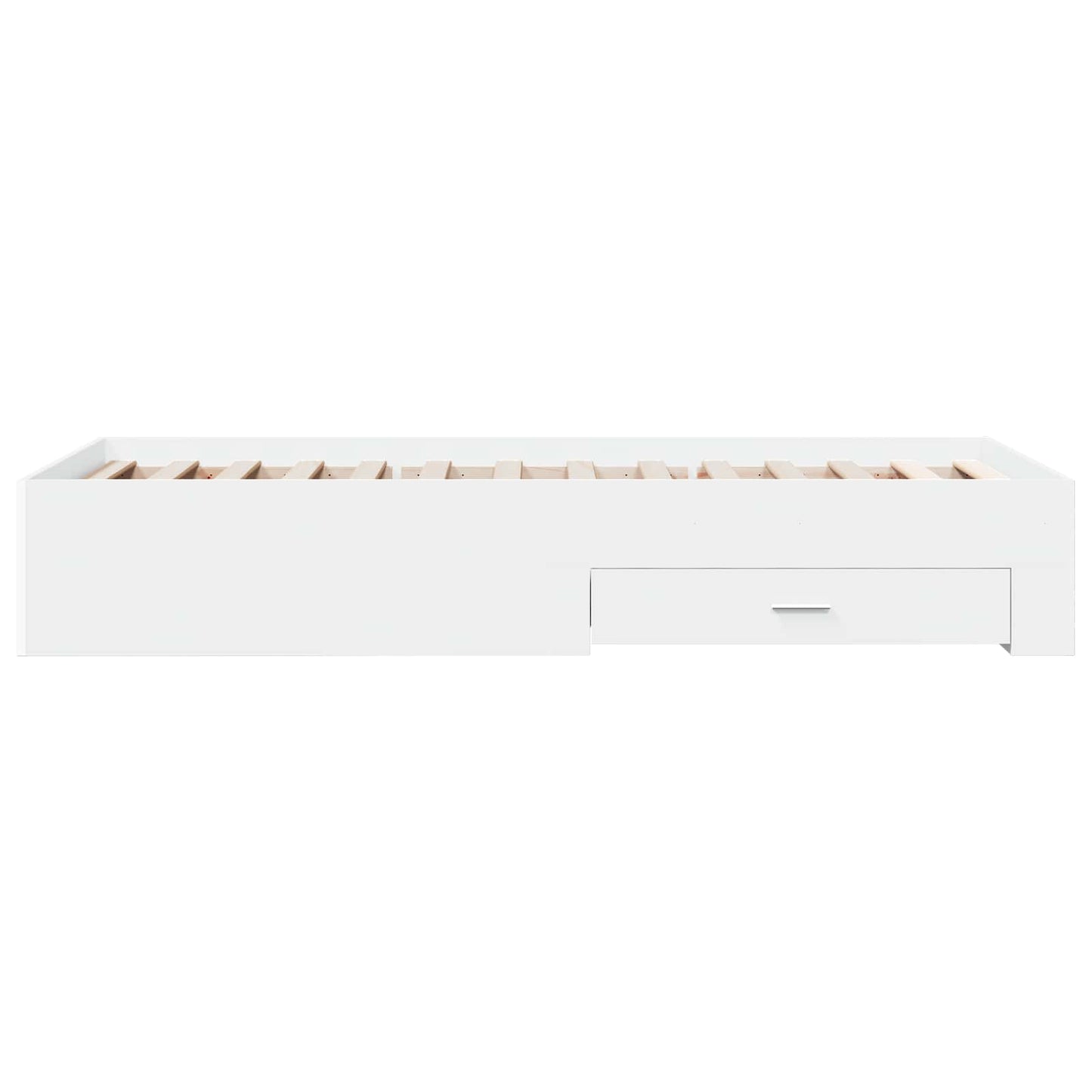 Bed Frame with Storage White 80 x 200 cm Engineered Wood