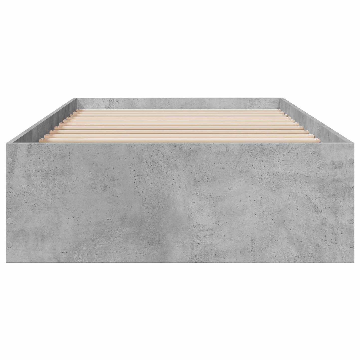 Bed Frame with Storage Concrete Grey 80 x 200 cm