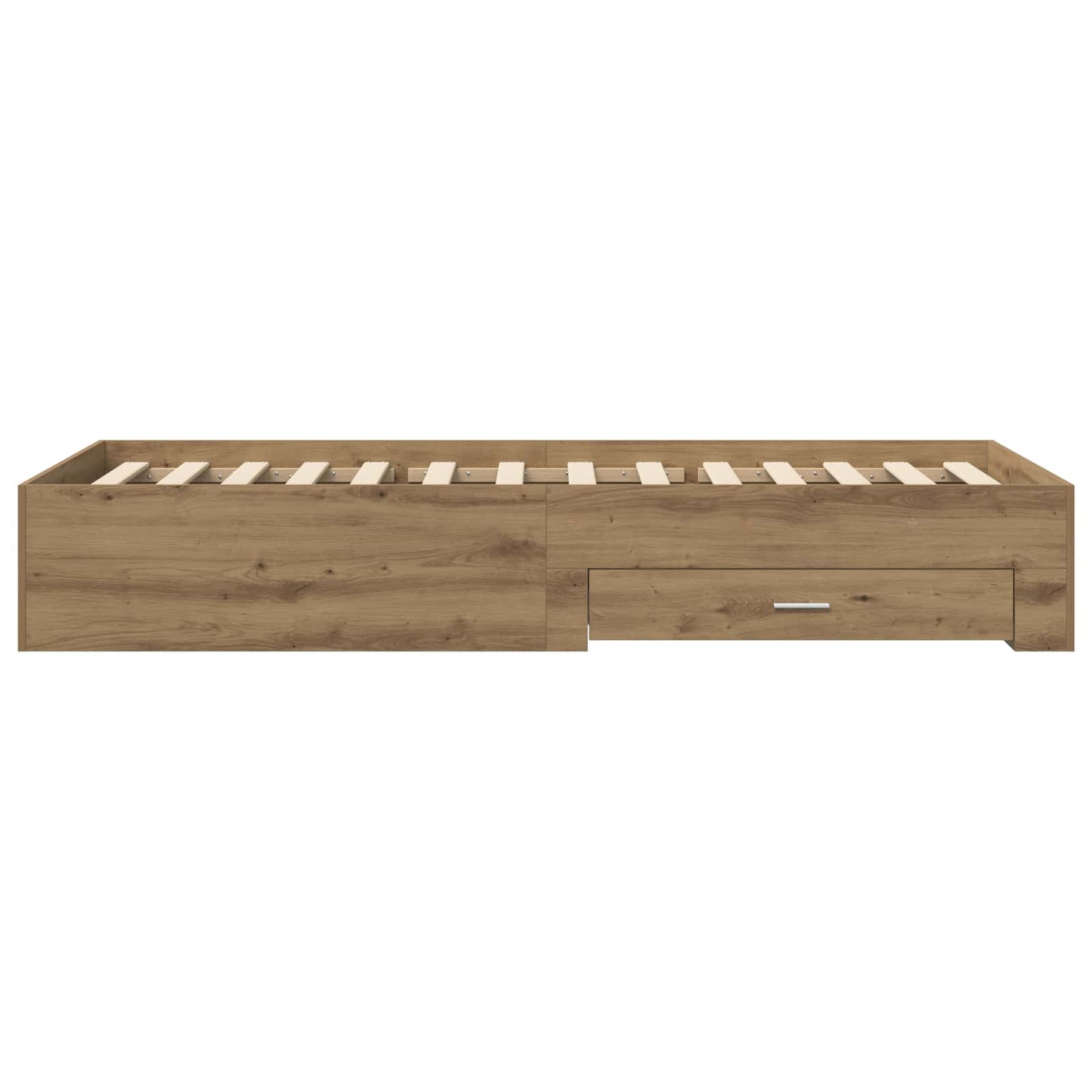Bed Frame with Storage Artisian Oak 80 x 200 cm Engineered Wood