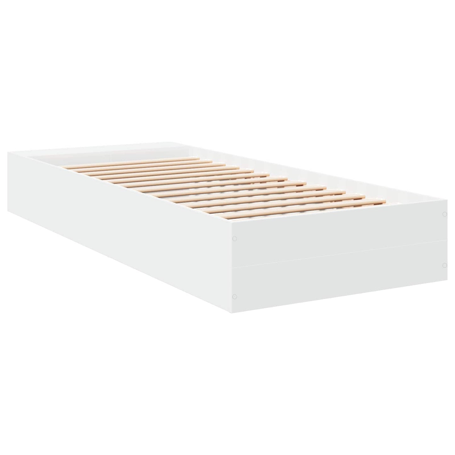 Bed Frame with Storage White 80 x 200 cm Engineered Wood