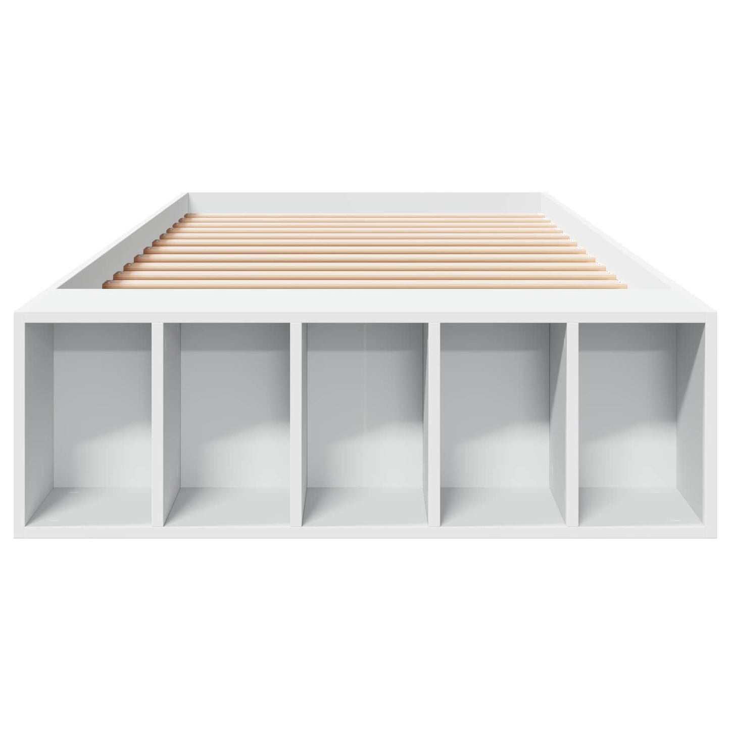 Bed Frame with Storage White 80 x 200 cm Engineered Wood